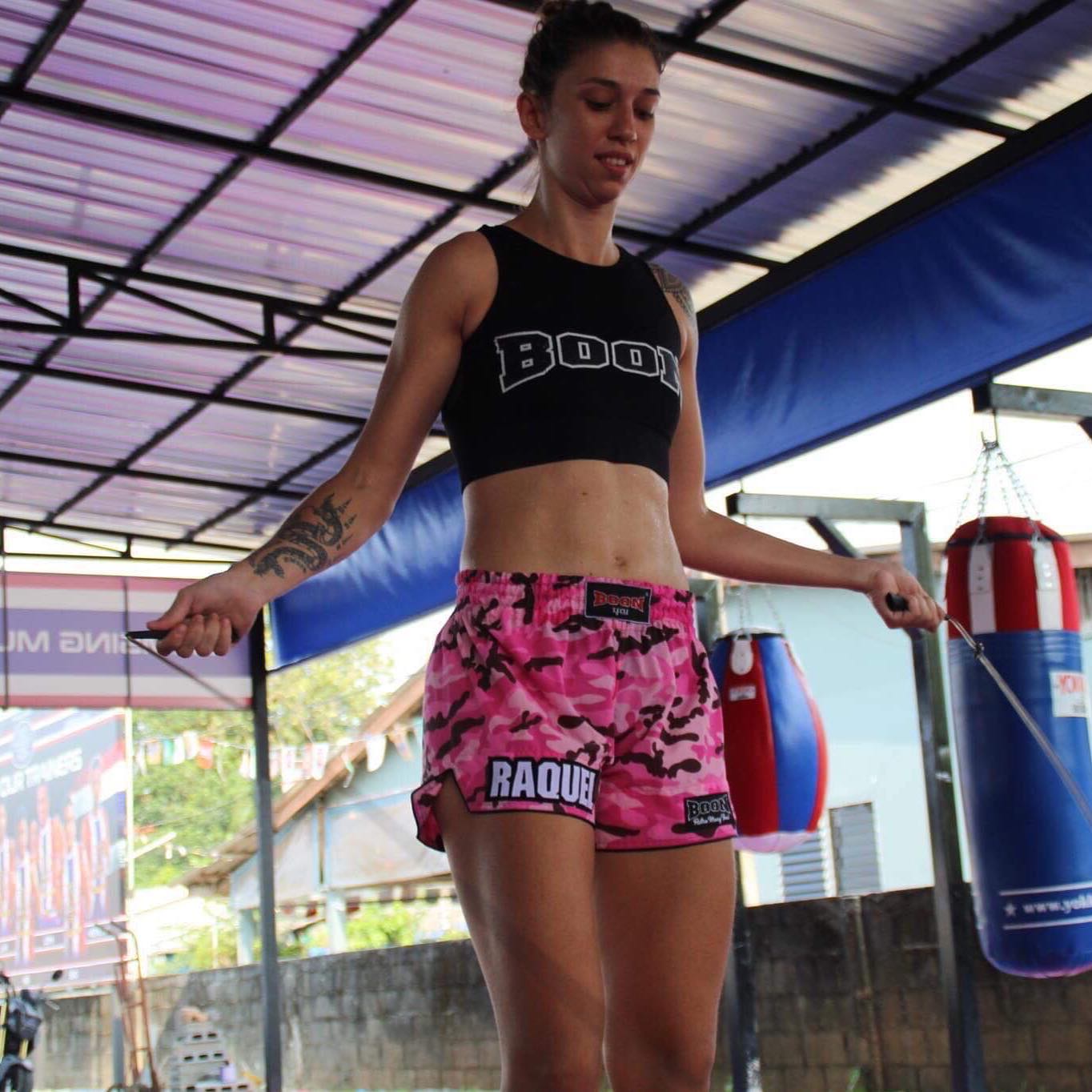 Raquel Bocalão skipping rope with boonsport gear