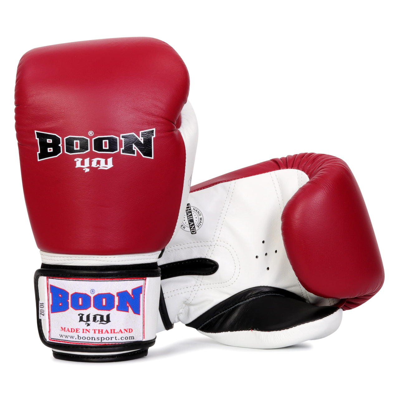 BGCBU Compact Velcro Glove Burgundy & White