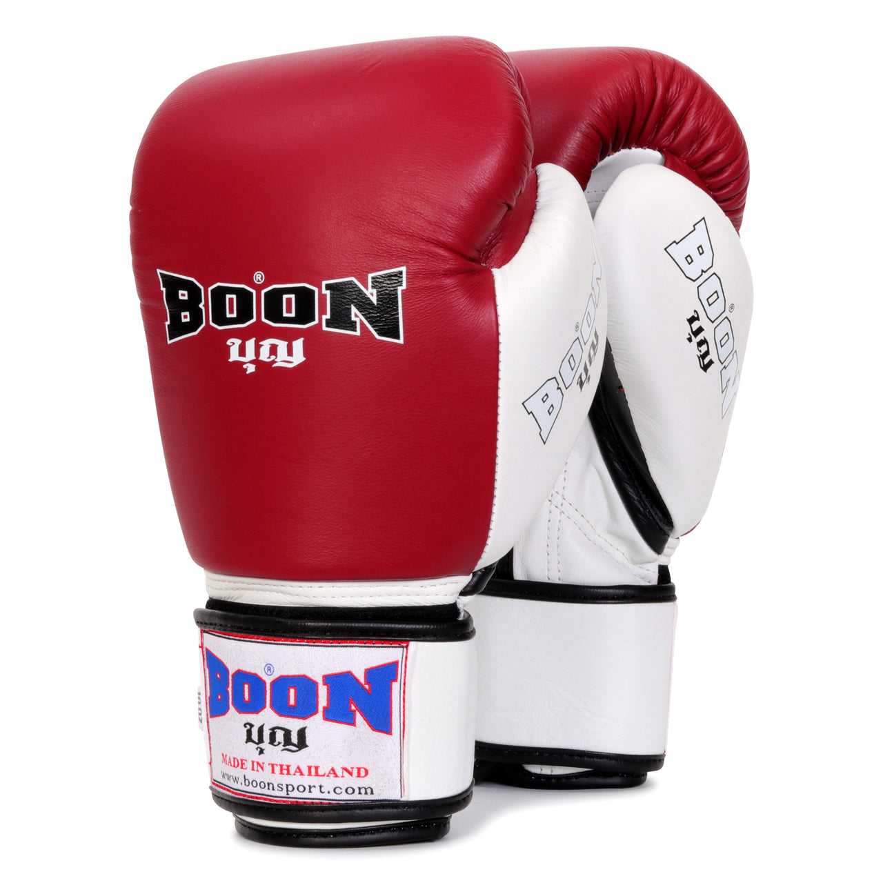 BGCBU Compact Velcro Glove Burgundy & White