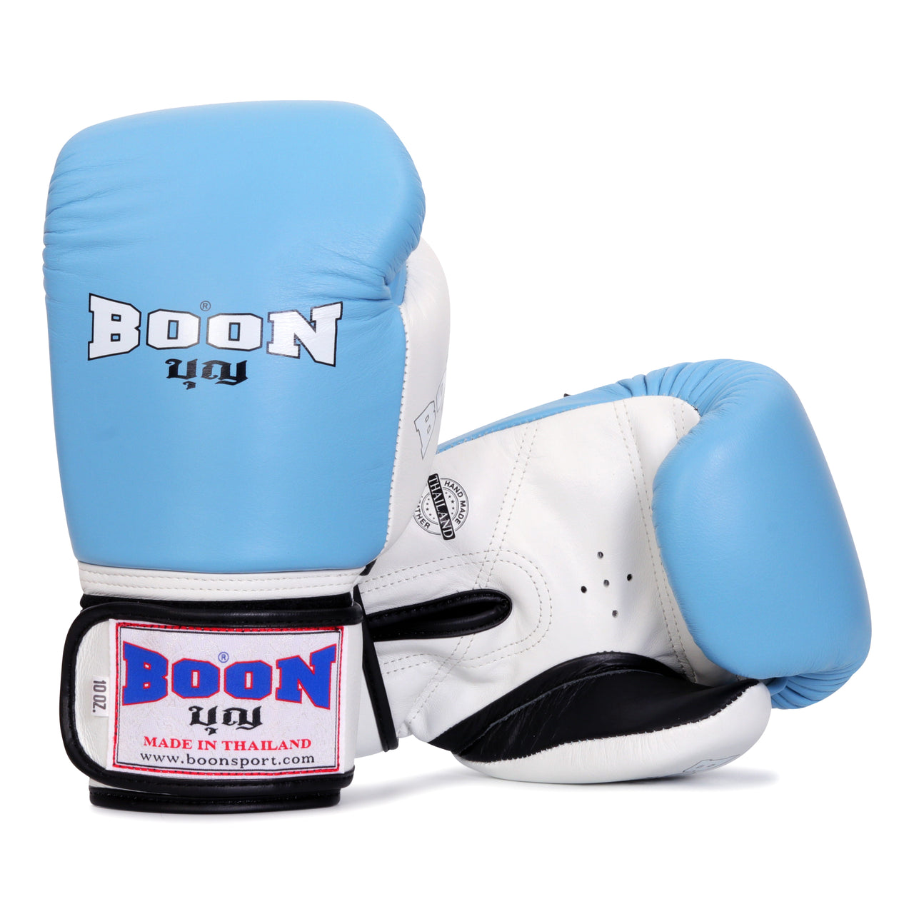 BGCLB Compact Velcro Glove Light Blue & White