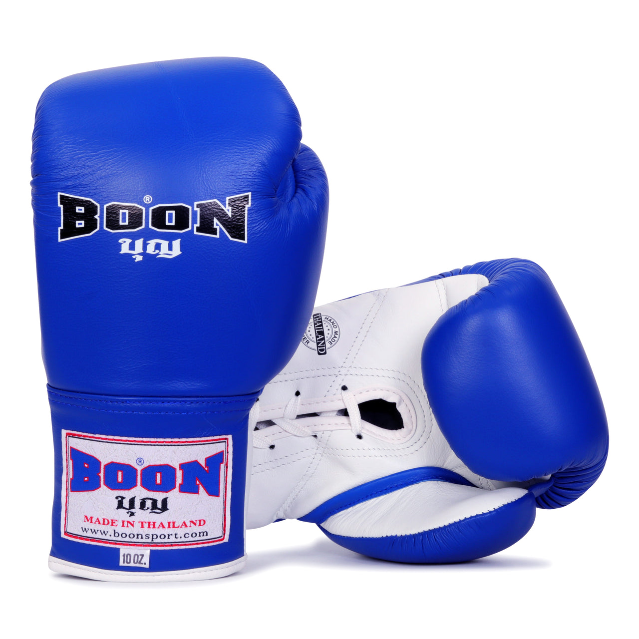 BGLBL Lace-Up Gloves Blue & White