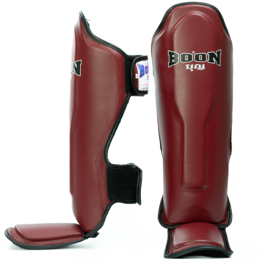 SPBU Shin Guards Burgundy