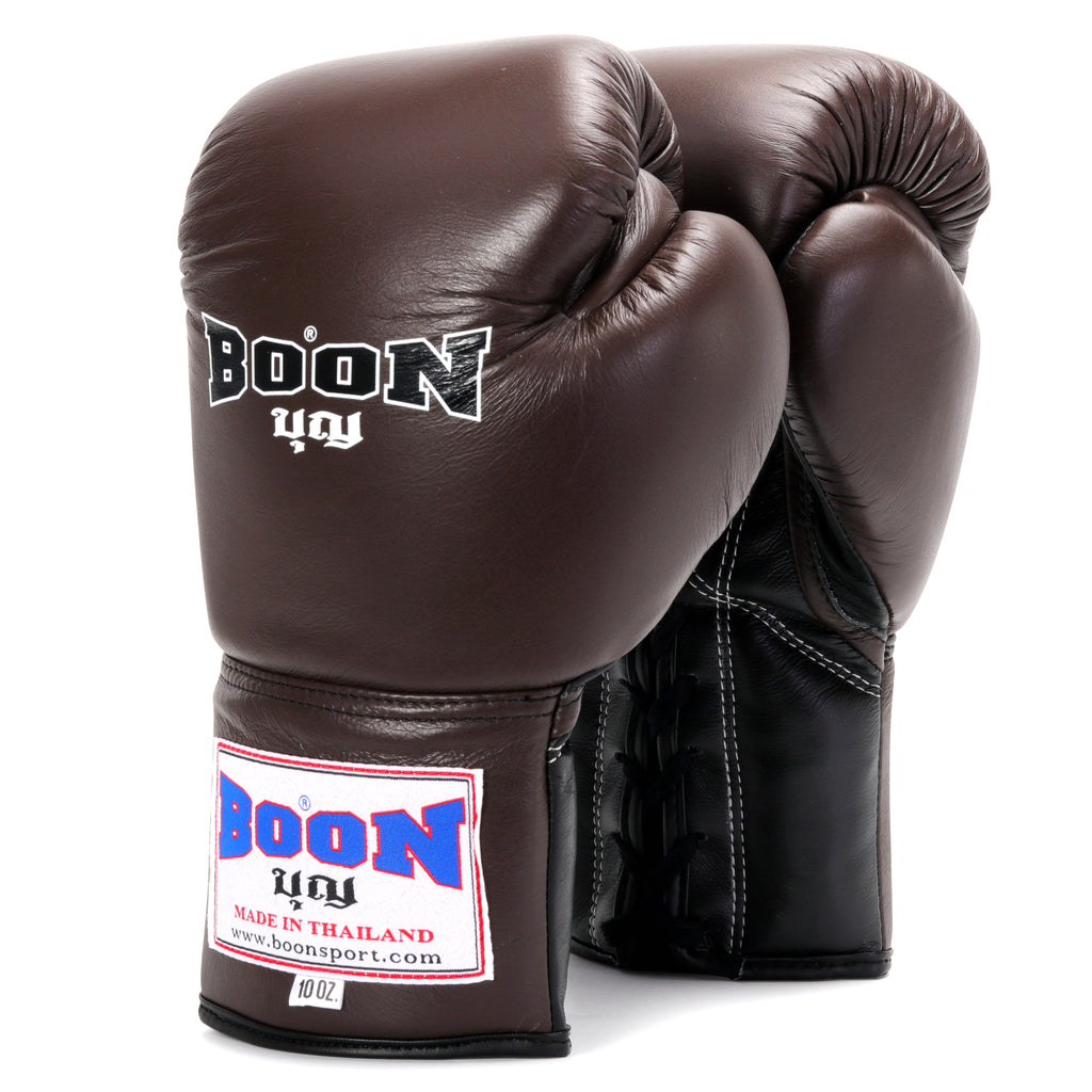 BGLBR Lace-Up Gloves Brown & Black