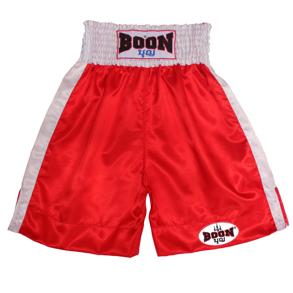 BSRW Red & white boxing shorts
