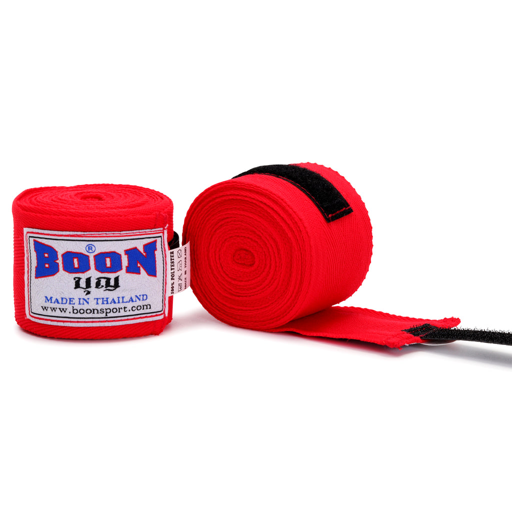 TWSR 3.5m Stretch Hand Wraps, Red