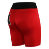 Long Red MMA Shorts MMLRD