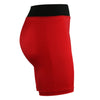 Long Red MMA Shorts MMLRD