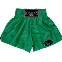 MT01G Muay Thai Shorts GREEN PLAIN