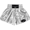 MT01SV Muay Thai Shorts SILVER PLAIN