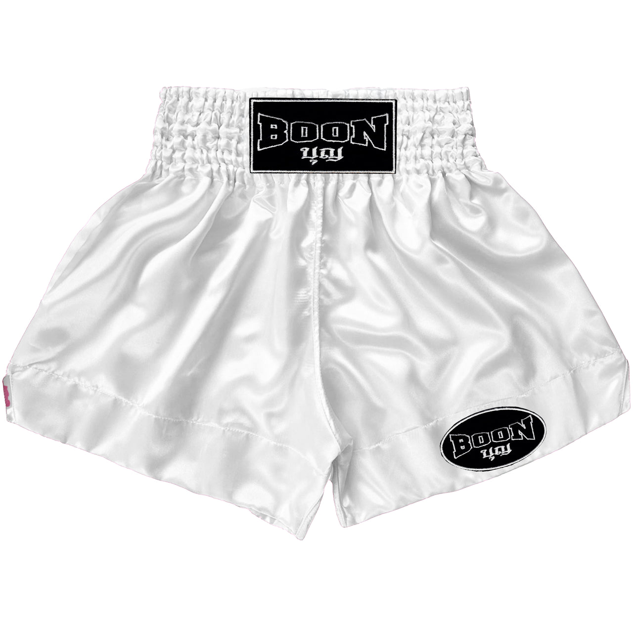 MT01W Muay Thai Shorts WHITE PLAIN