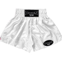 MT01W Muay Thai Shorts WHITE PLAIN