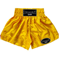 MT01YG Muay Thai Shorts YELLOW GOLD PLAIN