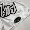 MT02W Muay Thai Shorts WHITE CLASSIC