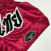MT02BU Muay Thai Shorts BURGUNDY CLASSIC