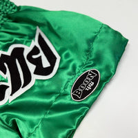 MT02G Muay Thai Shorts GREEN CLASSIC