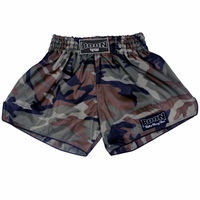 RSCG Retro Muay Thai Shorts CAMO GREEN - BOON Sport