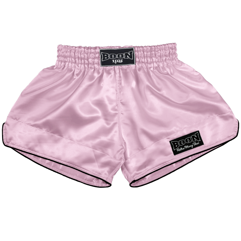 RSLP Retro Muay Thai Shorts LIGHT PINK - BOON Sport