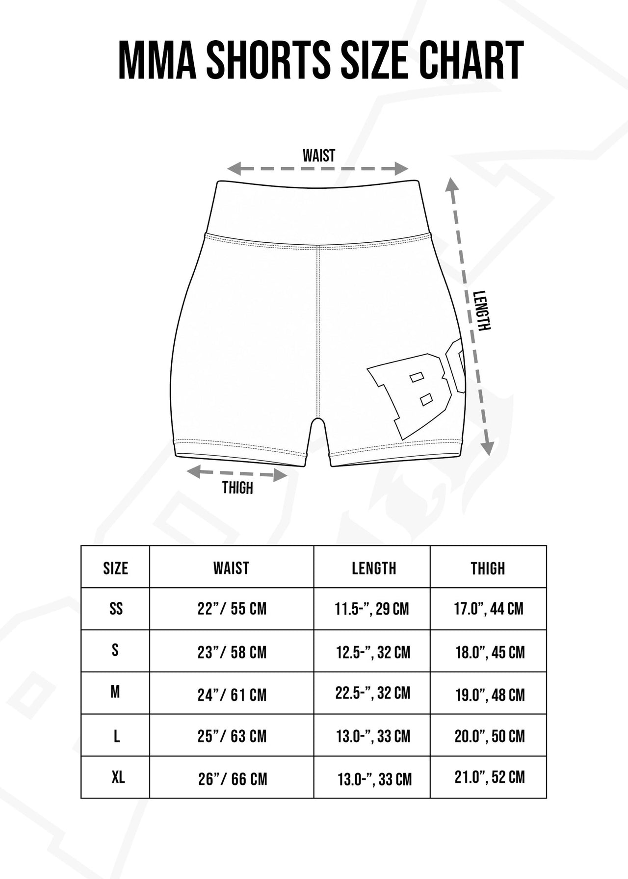 MMABK MMA Shorts