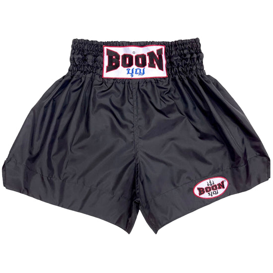 MN01 Muay Thai Shorts Black (nylon)