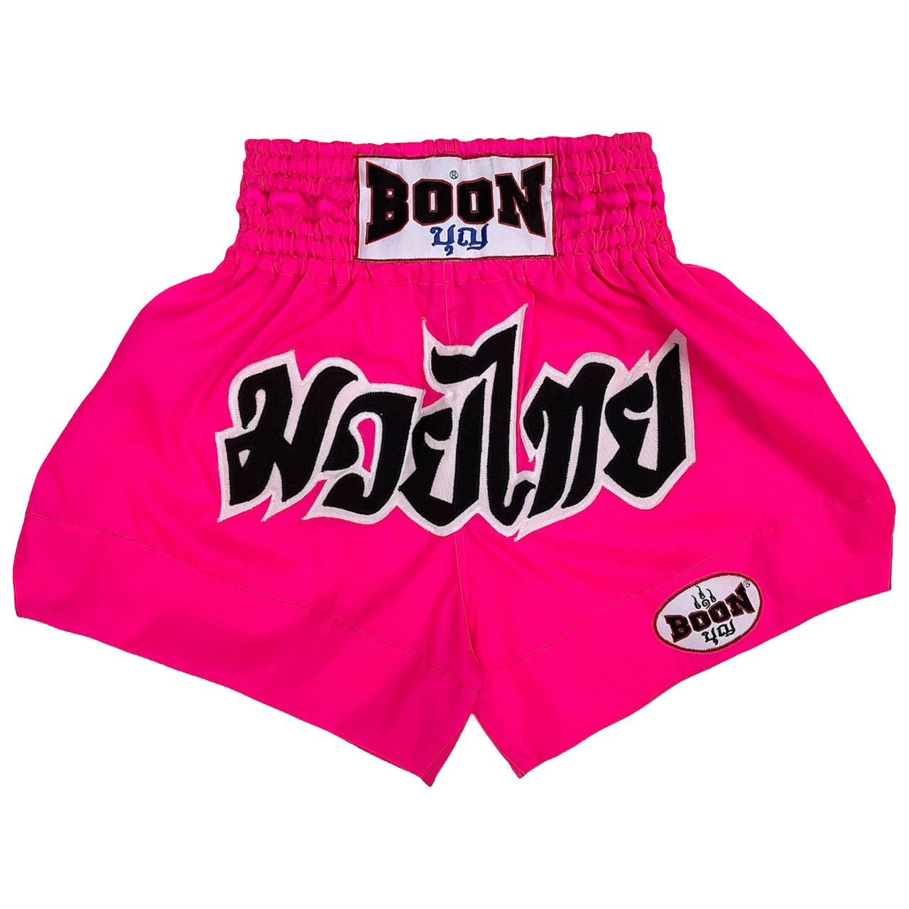 MN02 Muay Thai Shorts HOT PINK CLASSIC (nylon) - BOON Sport