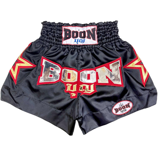 MT09 Muay Thai Shorts BLACK STARS