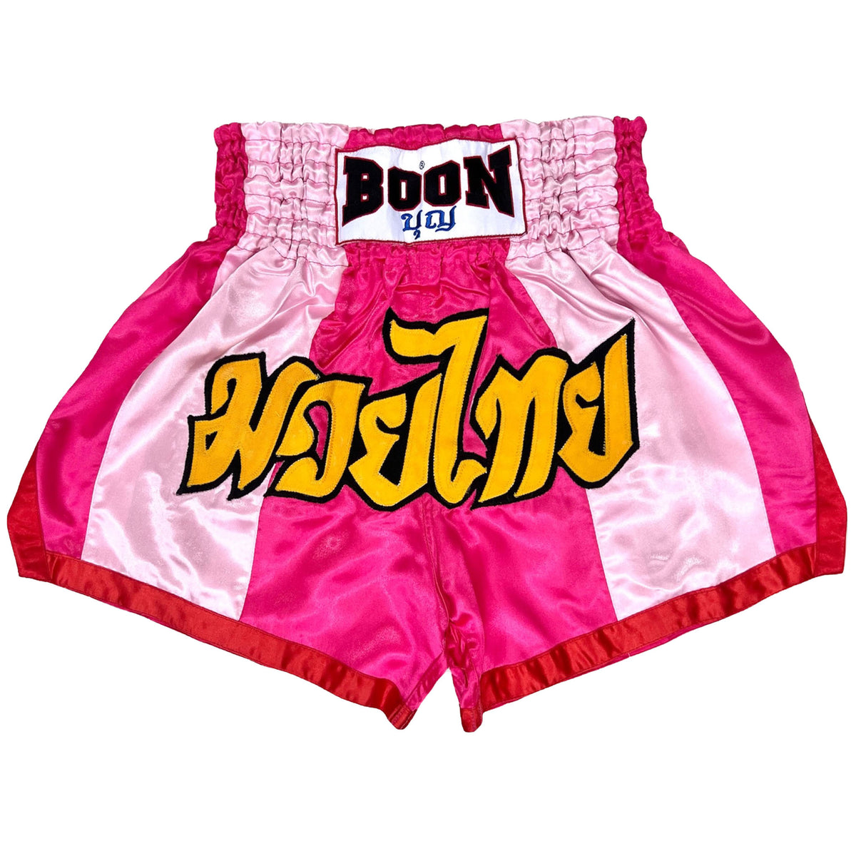 MT16 Muay Thai Shorts PINK STRIPS