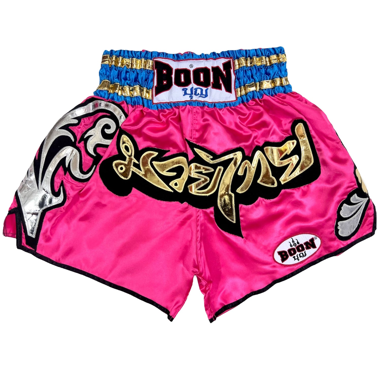 MT34 Muay Thai Shorts PINK FLOWERS