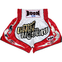 MT39 Muay Thai Shorts RED & WHITE