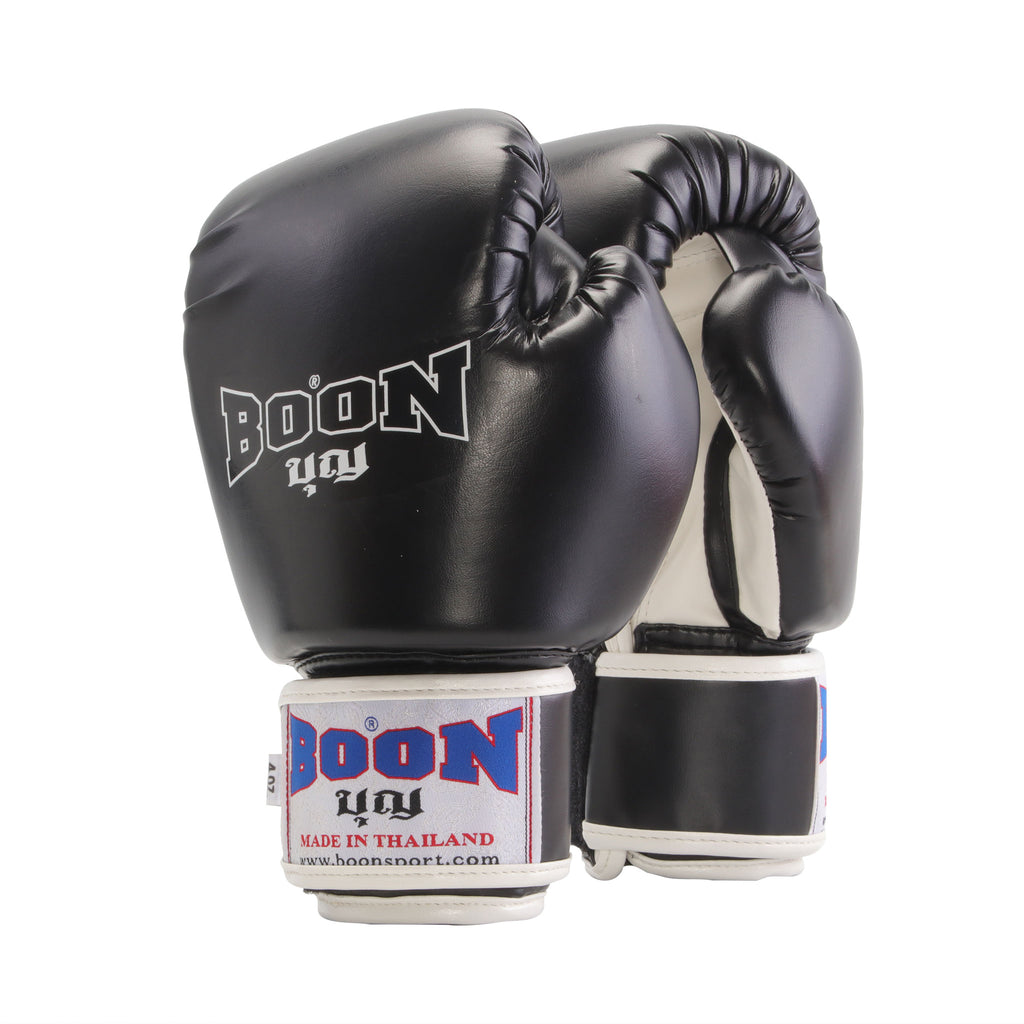 BGV4BK 4oz Children's Gloves, Black & White - BOON Sport