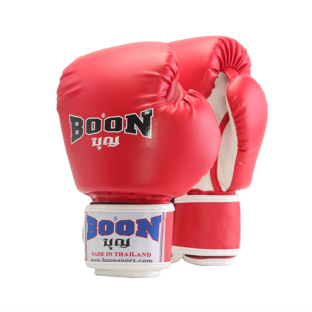 BGV4R 4oz Children's Gloves, Red & White - BOON Sport