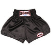 MT01BK Muay Thai Shorts BLACK PLAIN - BOON Sport