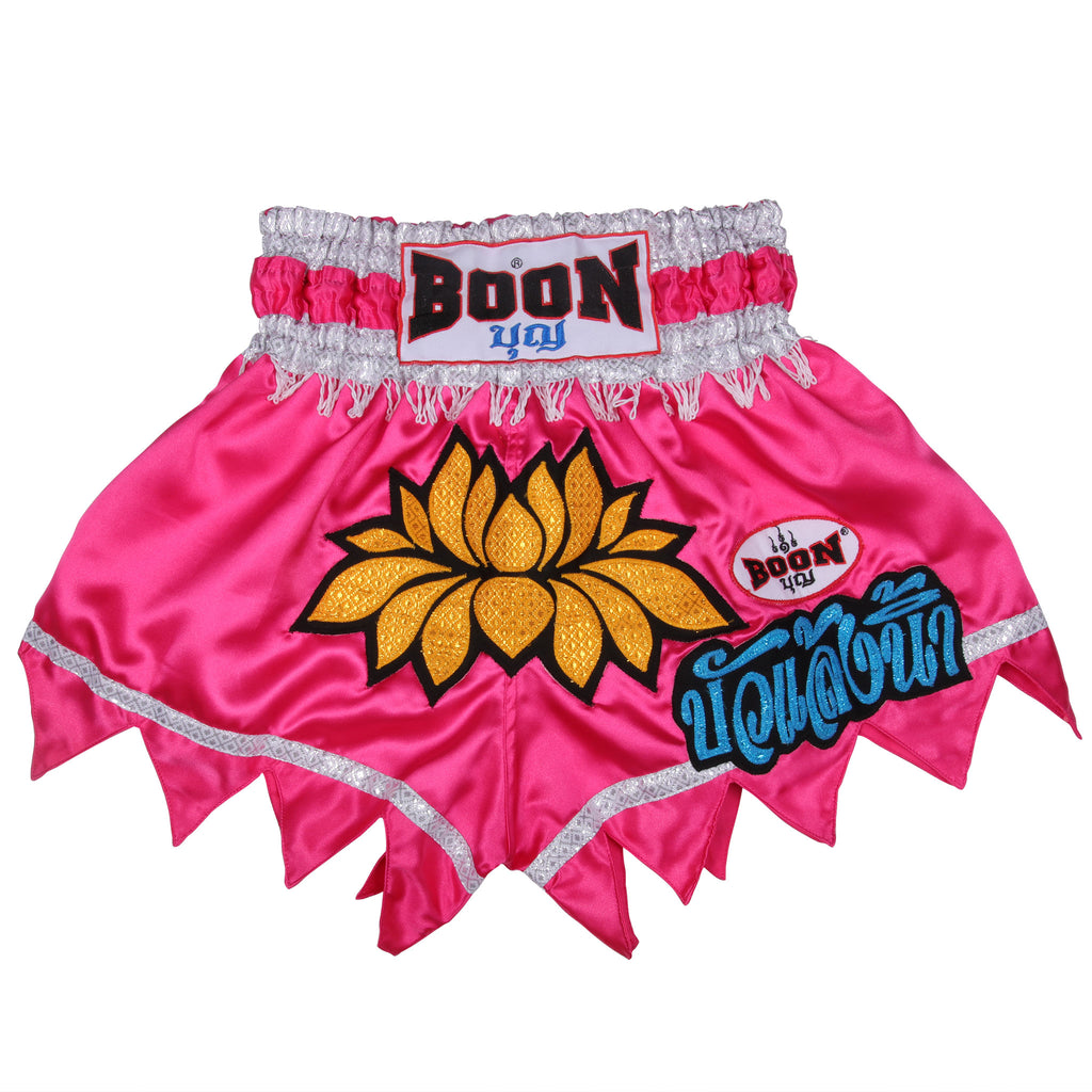 MT07 Muay Thai Shorts PINK LOTUS