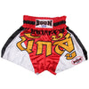 MT14 Muay Thai Shorts RED & WHITE WARRIOR - BOON Sport
