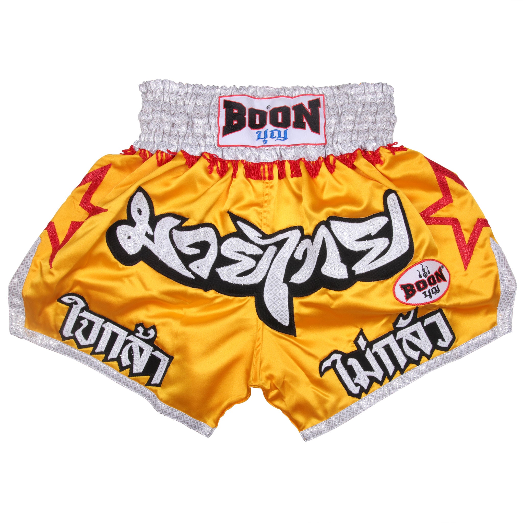 Mt21 Muay Thai Shorts Red Stars SS
