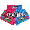 MT41 Muay Thai Shorts PINK-BLUE - BOON Sport