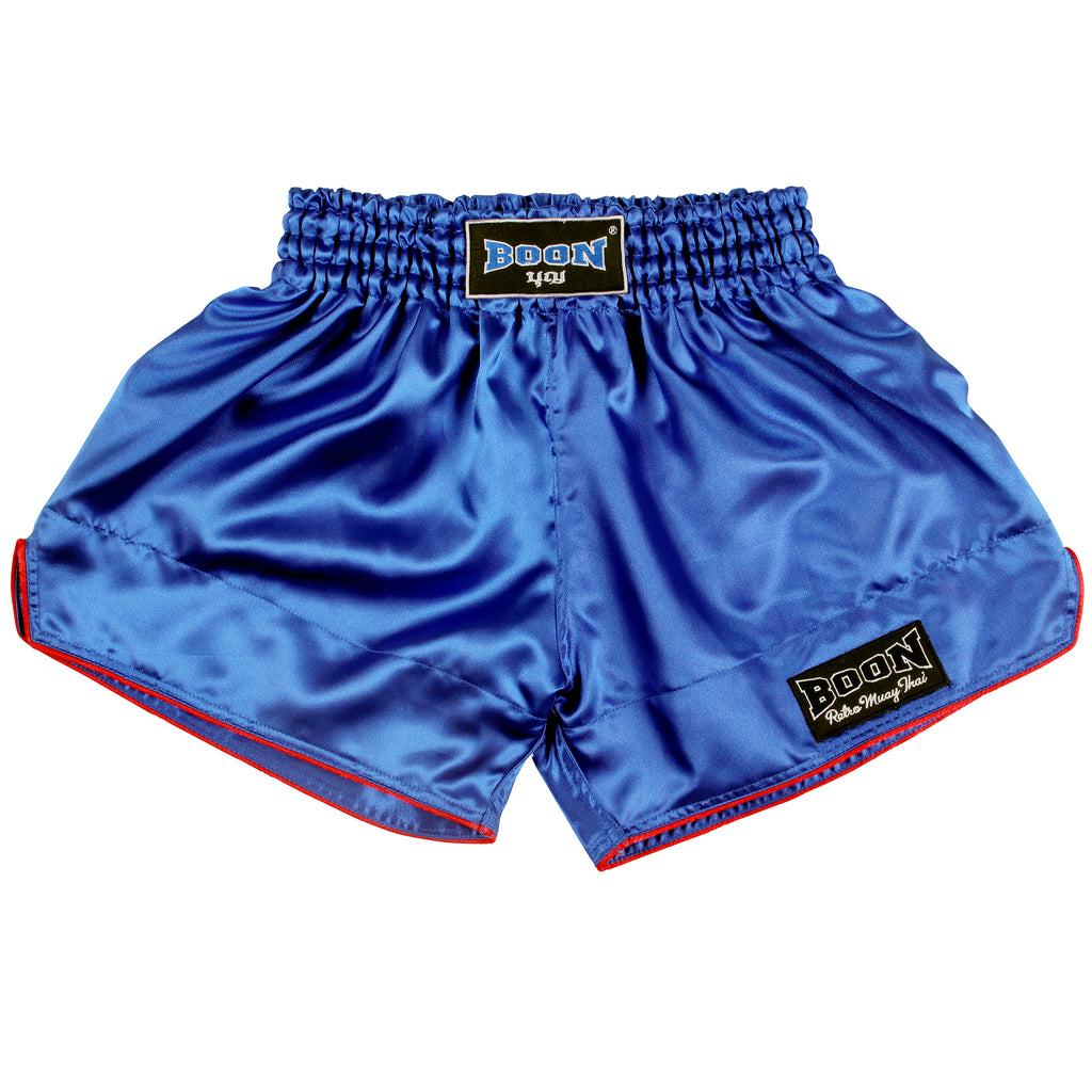 RSBL Retro Muay Thai Shorts BLUE - BOON Sport