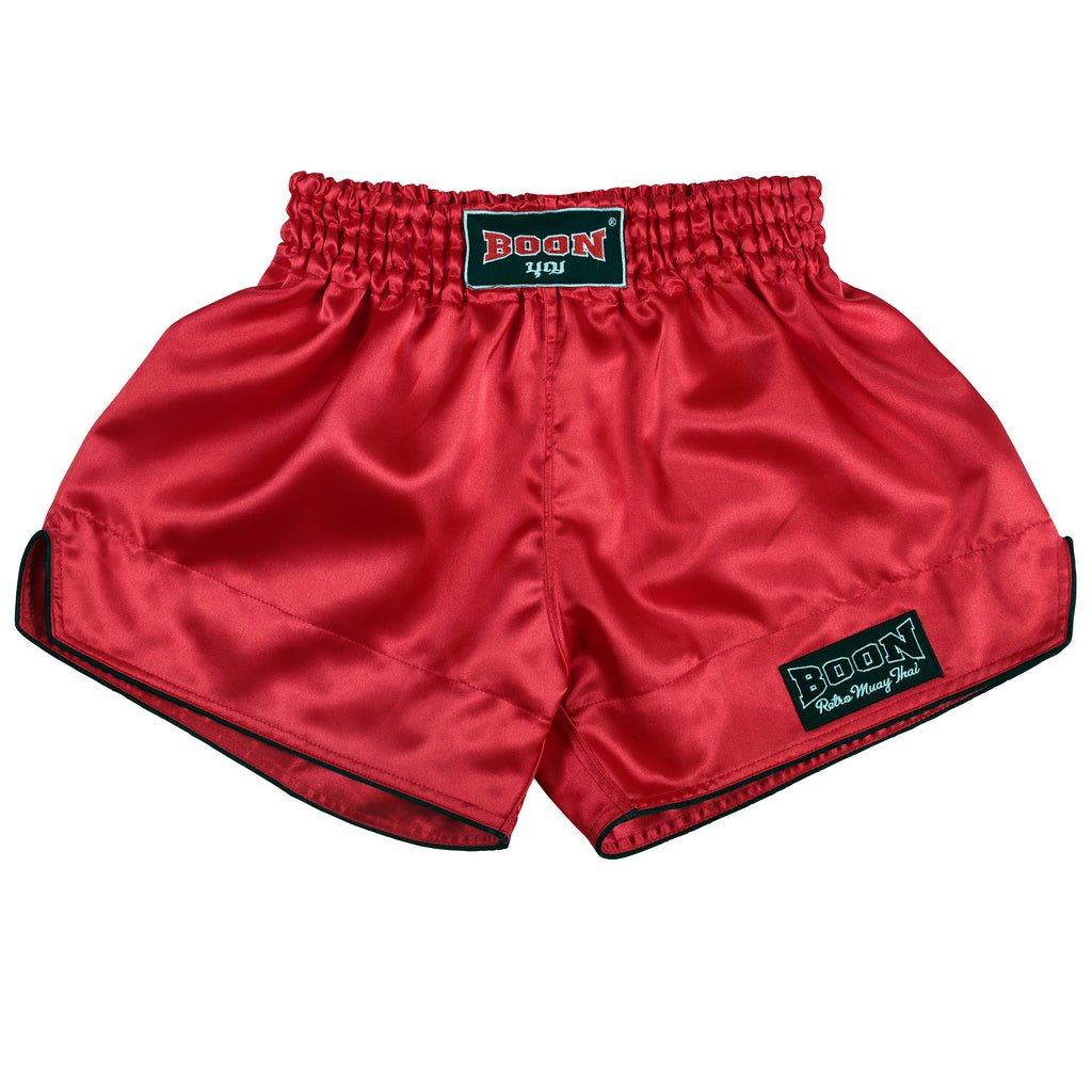 RSR Retro Muay Thai Shorts RED