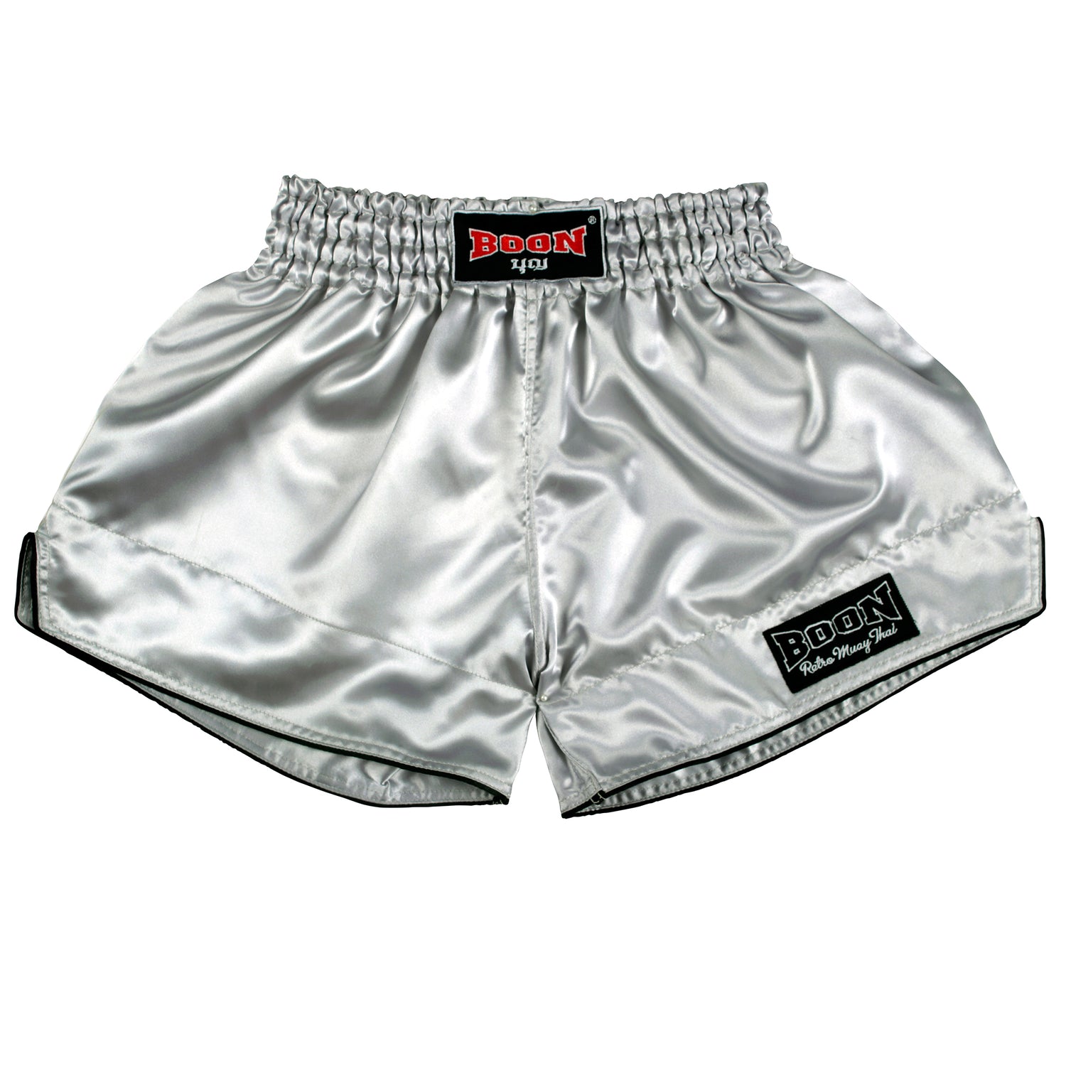 RSSV Retro Muay Thai Shorts SILVER