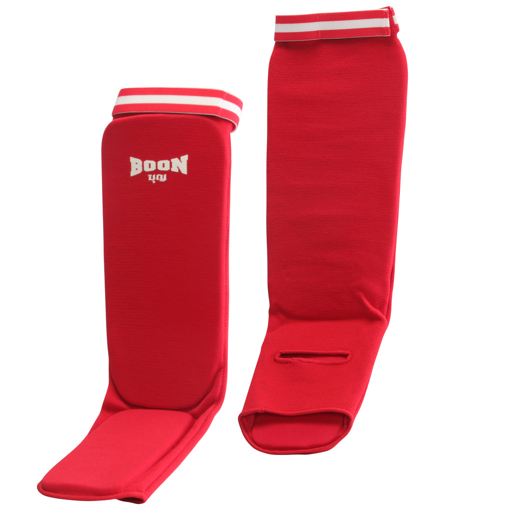 SCR Competition Shin Guards Red